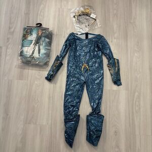Aquaman Mera Child Costume Includes Jumpsuit Gauntlets Headpiece Size M
